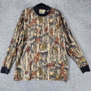 Mothwing Shirt Mens XL Green Camouflage Vented Breathable Long Sleeve Stretch